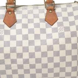 مملوكة مسبقًا Louis Vuitton Damier Azur Canvas Speedy 30 Bag