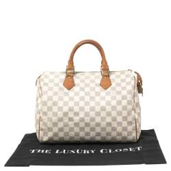 مملوكة مسبقًا Louis Vuitton Damier Azur Canvas Speedy 30 Bag