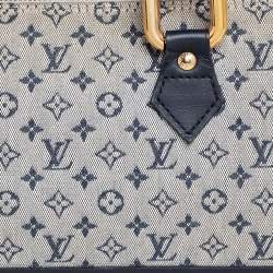 Louis Vuitton Blue Monogram Mini Canvas Lin Horizontal Alma Bag