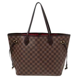 Pre Owned حقيبة لوي فيتون نيفرفول كانفاس أيبين دامييه MM