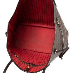 Pre Owned حقيبة لوي فيتون نيفرفول كانفاس أيبين دامييه MM