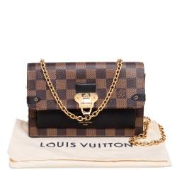 مملوكة مسبقًا Louis Vuitton Damier Ebene Canvas Vavin Wallet on Chain