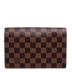 مملوكة مسبقًا Louis Vuitton Damier Ebene Canvas Vavin Wallet on Chain