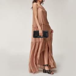 Pre Owned Louis Vuitton Black Monogram Leather Limited Edition Altair Clutch