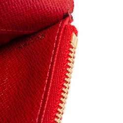 مملوكة مسبقًا Louis Vuitton Rouge Monogram Coated Canvas Insolite Wallet 