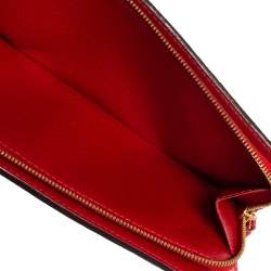 مملوكة مسبقًا Louis Vuitton Rouge Monogram Coated Canvas Insolite Wallet 