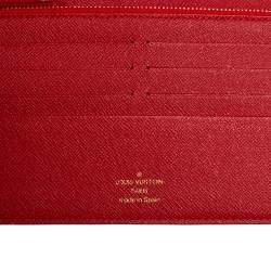 مملوكة مسبقًا Louis Vuitton Rouge Monogram Coated Canvas Insolite Wallet 
