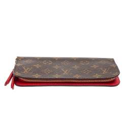 مملوكة مسبقًا Louis Vuitton Rouge Monogram Coated Canvas Insolite Wallet 