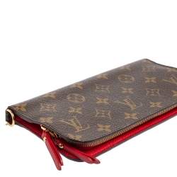 مملوكة مسبقًا Louis Vuitton Rouge Monogram Coated Canvas Insolite Wallet 