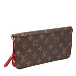 مملوكة مسبقًا Louis Vuitton Rouge Monogram Coated Canvas Insolite Wallet 