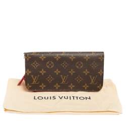 مملوكة مسبقًا Louis Vuitton Rouge Monogram Coated Canvas Insolite Wallet 