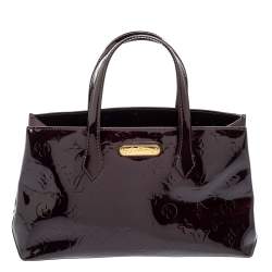 مملوكة مسبقًا Louis Vuitton Amarante Monogram Vernis Wilshire PM Bag