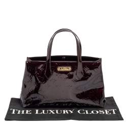 مملوكة مسبقًا Louis Vuitton Amarante Monogram Vernis Wilshire PM Bag