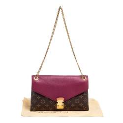 Pre Owned Louis Vuitton Aurore Monogram Canvas Pallas Chain Bag