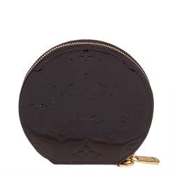 مملوكة مسبقًا محفظة معدنية مستديرة لوي فيتون أنيمانا إيكرويل سكويرل مونوغرامي عنابي