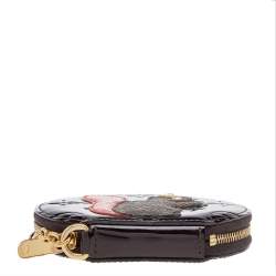 مملوكة مسبقًا محفظة معدنية مستديرة لوي فيتون أنيمانا إيكرويل سكويرل مونوغرامي عنابي