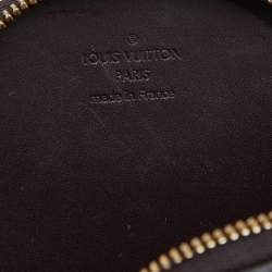 مملوكة مسبقًا محفظة معدنية مستديرة لوي فيتون أنيمانا إيكرويل سكويرل مونوغرامي عنابي