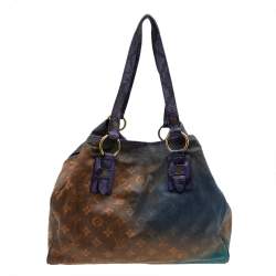 Pre Owned Louis Vuitton Multicolor Blue Monogram Limited Edition Heartbreak Jokes Richard Prince Bag