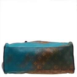 Pre Owned Louis Vuitton Multicolor Blue Monogram Limited Edition Heartbreak Jokes Richard Prince Bag