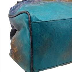 Pre Owned Louis Vuitton Multicolor Blue Monogram Limited Edition Heartbreak Jokes Richard Prince Bag