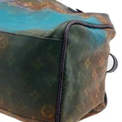 Pre Owned Louis Vuitton Multicolor Blue Monogram Limited Edition Heartbreak Jokes Richard Prince Bag