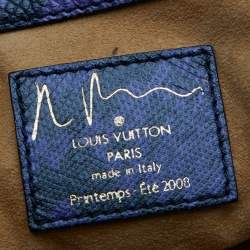 Pre Owned Louis Vuitton Multicolor Blue Monogram Limited Edition Heartbreak Jokes Richard Prince Bag