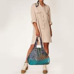 Pre Owned Louis Vuitton Multicolor Blue Monogram Limited Edition Heartbreak Jokes Richard Prince Bag