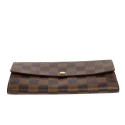 مملوكة مسبقًا Louis Vuitton Damier Ebene Canvas Sarah Wallet