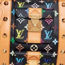 Pre Owned Louis Vuitton Black/Multicolor Monogram Canvas Keepall 45 Bag