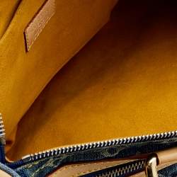 Pre Owned حقيبة لوي فيتون نيو سبيدي دينم أزرق مونوغرامي