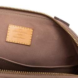 Pre Owned Louis Vuitton Vert Olive Monogram Vernis Alma PM Bag