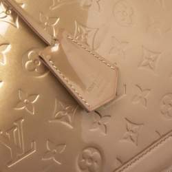 Pre Owned Louis Vuitton Vert Olive Monogram Vernis Alma PM Bag