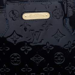 Pre Owned Louis Vuitton Vert Bronze Monogram Vernis Wilshire MM Bag
