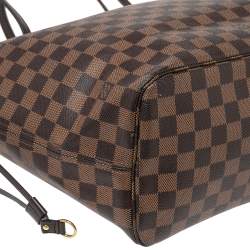 Louis Vuitton Damier Ebene Canvas Neverfull MM Bag