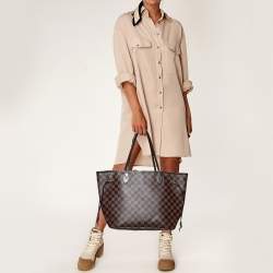 Louis Vuitton Damier Ebene Canvas Neverfull MM Bag