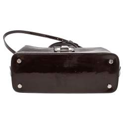 Pre Owned Louis Vuitton Prune Electric Epi Leather Mirabeau GM Bag