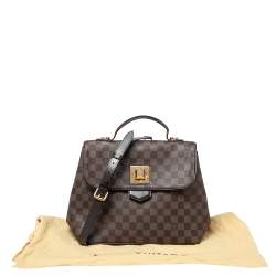 Pre Owned Louis Vuitton Damier Ebene Canvas Bergamo MM Bag