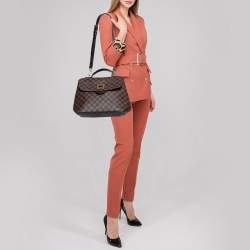 Pre Owned Louis Vuitton Damier Ebene Canvas Bergamo MM Bag