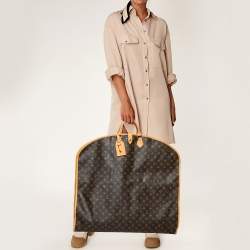 Pre Owned Louis Vuitton Monogram Canvas and Leather Garment Cover