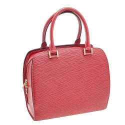 Pre Owned Louis Vuitton Red Epi Leather Vintage Pont Neuf PM Bag