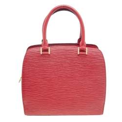 Pre Owned Louis Vuitton Red Epi Leather Vintage Pont Neuf PM Bag
