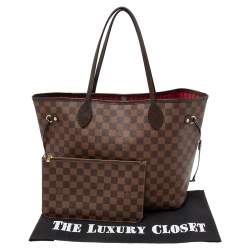 Louis Vuitton Damier Ebene Canvas Neverfull MM Bag