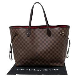 Louis Vuitton Damier Ebene Canvas Neverfull GM Bag