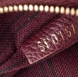 Pre Owned Louis Vuitton Flamme Empreinte Leather Lumineuse PM Bag