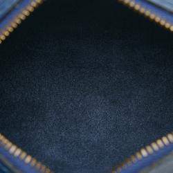 Pre Owned Louis Vuitton Blue Epi Leather Soufflot Pochette Bag