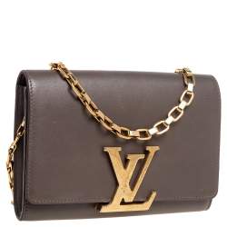 Pre Owned حقيبة لوي فيتون لويز جلد غرانايت بسلسلة GM 