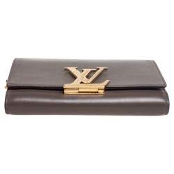 Pre Owned حقيبة لوي فيتون لويز جلد غرانايت بسلسلة GM 