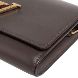 Pre Owned حقيبة لوي فيتون لويز جلد غرانايت بسلسلة GM 