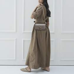 Pre Owned حقيبة لوي فيتون لويز جلد غرانايت بسلسلة GM 