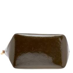 مملوكة مسبقًا Louis Vuitton Vert Olive Monogram Vernis Bellevue GM Bag